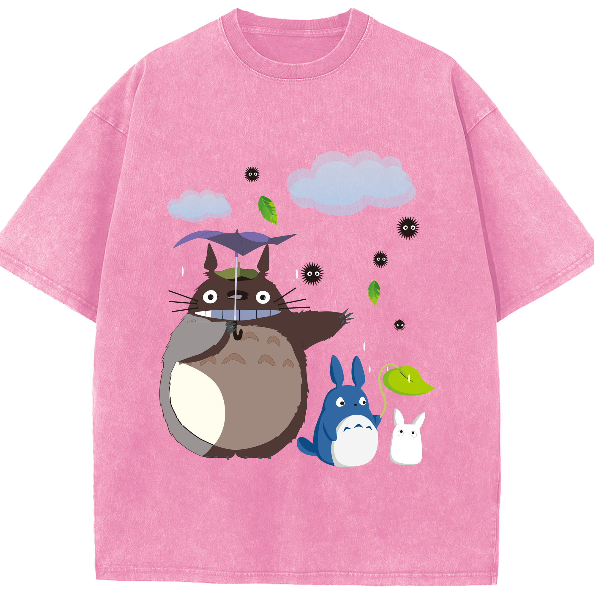 （画像用） となりのトトロ 草壁メイ 草壁サツキ My Neighbor Totoro Satsuki Kusakabe Mei Kusakabe 綿100% ヴィンテージ風 半袖Tシャツ（フロントプリント）
